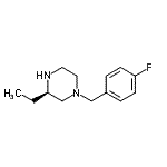 CAS 登录号：685535-16-4， (3R)-3-乙基-1-(4-氟苄基)哌嗪