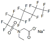 CAS 登录号：68555-71-5， N-乙基-N-[(十五氟庚基)磺酰基]甘氨酸钠