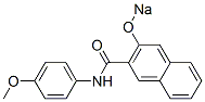 CAS 登录号:68556-03-6, N-(P-甲氧基苯基)-3-钠氧基-2-萘甲酰胺