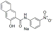 CAS 登录号：68556-08-1， 3-羟基-N-(3-硝基苯基)萘-2-甲酰胺钠盐