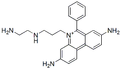 CAS 登录号:68613-51-4, 3,8-二氨基-5-(3-((2-氨基乙基)氨基)丙基)-6-苯基-菲啶鎓