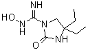 CAS 登录号：686255-91-4， 4,4-二乙基-N-羟基-2-氧代-1-咪唑烷甲脒
