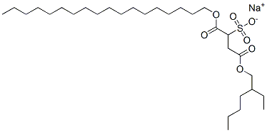 CAS 登录号:68630-88-6, 4-(2-乙基己基) 1-十八烷基 2-磺酸基琥珀酸酯钠盐