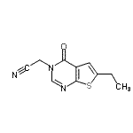 CAS 登录号：686333-94-8， (6-乙基-4-氧代噻吩并[2,3-d]嘧啶-3(4H)-基)乙腈