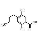 CAS 登录号：686708-81-6， 4-丁基-2,5-二羟基苯甲酸