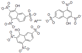 CAS#: 68698-86-2, 8-Hydroxy-5,7-dinitro-2-Naphthalenesulfonic acid aluminum salt