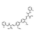 CAS 登录号：68703-78-6， N-(2-氯苯基)-2-[4-[4-[1-[(2-氯苯基)氨基甲酰]-2-氧代-丙基]偶氮-3-甲氧基-苯基]-2-甲氧基-苯基]偶氮-3-氧代-丁酰胺