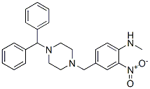 CAS#: 68740-15-8, 4-[[4-(Diphenylmethyl)Piperazin-1-Yl]Methyl]-N-Methyl-2-Nitroaniline