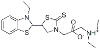 CAS 登录号:68758-84-9, 三乙基铵 5-(3-乙基苯并噻唑-2(3H)-亚基)-2-硫酮噻唑烷-3-乙酸盐