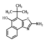 CAS 登录号：687619-44-9， 2-氨基-4-(2-甲基-2-丙基)萘并[1,2-d][1,3]噻唑-5-醇