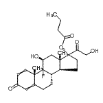CAS 登录号：68791-47-9， [(8S,9R,10S,11S,13S,14S,17R)-9-氟-11-羟基-17-(2-羟基乙酰基)-10,13-二甲基-3-氧代-6,7,8,11,12,14,15,16-八氢环戊烯并[a]菲-17-基]丁酸酯