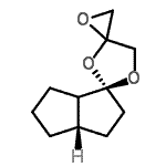 CAS 登录号：688359-69-5， (2'R,3a''S)-六氢-2''H-二螺[环氧乙烷-2,4'-[1,3]二氧戊环-2',1''-并环戊二烯]