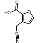 CAS 登录号：68846-21-9， 3-(氰基甲基)呋喃-2-羧酸