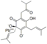 CAS 登录号:68901-11-1, (R)-3,5,6-三羟基-4,6-二(3-甲基丁-2-烯基)-2-(3-甲基-2-氧代丁基)环己-2,4-二烯-1-酮铅盐