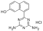 CAS 登录号:68911-97-7, 1-(2,4-二亚胺-1,2,3,4-四氢-1,3,5-三嗪基)-7-羟基萘盐酸盐