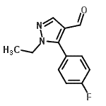 CAS 登录号：689250-64-4， 1-乙基-5-(4-氟苯基)-1H-吡唑-4-甲醛