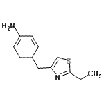 CAS 登录号：689251-68-1， 4-[(2-乙基-1,3-噻唑-4-基)甲基]苯胺