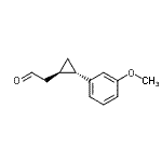CAS 登录号：689258-86-4， [(1R,2S)-2-(3-甲氧基苯基)环丙基]乙醛
