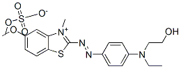 CAS#: 68929-07-7, 2-[[4-[Ethyl(2-Hydroxyethyl)Amino]Phenyl]Azo]-5-Methoxy-3-Methylbenzothiazolium Methyl Sulphate