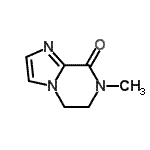 CAS 登录号：689297-92-5， 7-甲基-6,7-二氢咪唑并[1,2-a]吡嗪-8(5H)-酮