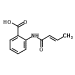 CAS 登录号：689299-05-6， 2-[(2E)-2-丁烯酰氨基]苯甲酸