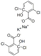 CAS 登录号：68938-79-4， 2,6-二氯水杨酸钾钠盐