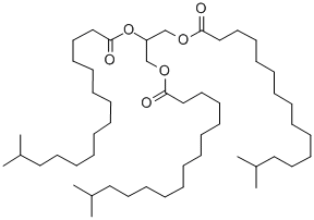 CAS 登录号:68957-79-9, 1,2,3-丙烷三基三异十六烷酸酯