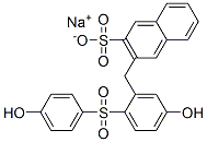 CAS#: 68959-14-8, Sodium 3-[[5-Hydroxy-2-[(4-Hydroxyphenyl)Sulphonyl]Phenyl]Methyl]Naphthalene-2-Sulphonate