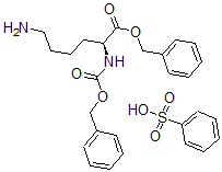 CAS 登录号：68973-36-4， N-苄氧羰基赖氨酸苄酯苯磺酸盐