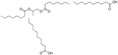 CAS#: 68988-72-7, Decanoic acid, mixed diesters with octanoic acid and propylene glycol