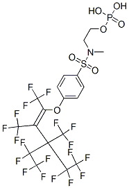 CAS 登录号：69013-34-9， N-甲基-4-[[4,4,5,5,5-五氟-3-(五氟乙基)-1,2,3-三(三氟甲基)戊-1-烯基]氧基]-N-[2-(膦酰氧基)乙基]苯磺酰胺