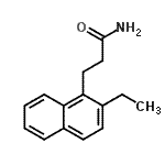 CAS 登录号：690243-53-9， 3-(2-乙基-1-萘基)丙酰胺