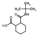 CAS 登录号：69049-86-1， 2-[(2-甲基-2-丙基)氨基甲酰]环己烷羧酸