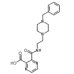 CAS#: 690626-19-8, 3-{[2-(4-Benzyl-1-piperazinyl)ethyl]carbamoyl}-2-pyrazinecarboxylic acid