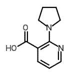 CAS 登录号：690632-36-1， 2-(1-吡咯烷基)烟酸