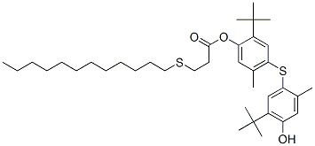 CAS 登录号：69075-62-3， 2-(1,1-二甲基乙基)-4-[[5-(1,1-二甲基乙基)-4-羟基-2-甲基苯基]硫代]-5-甲基苯基 3-(十二烷基硫代)丙酸酯