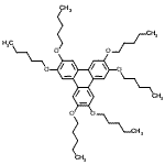CAS 登录号:69079-52-3, 2,3,6,7,10,11-六(戊氧基)苯并菲