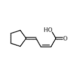 CAS 登录号：690966-00-8， (2Z)-4-环戊基亚基-2-丁烯酸