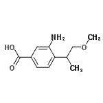 CAS 登录号：691363-52-7， 3-氨基-4-(1-甲氧基-2-丙基)苯甲酸