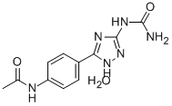 CAS 登录号:69226-78-4, 5-(4-乙酰氨基苯基)-3-脲基-S-三唑半水合物