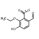 CAS 登录号：692267-77-9， 3-乙氧基-4-羟基-2-硝基苯甲醛