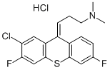 CAS 登录号:69232-02-6, 3-(2-氯-3,6-二氟-9H-噻吨-9-亚基)-N,N-二甲基-1-丙胺盐酸盐