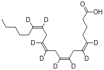 CAS 登录号：69254-37-1， (5Z,8Z,11Z,14Z)-5,8,11,14-二十碳四烯酸-5,6,8,9,11,12,14,15-D8