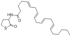 CAS 登录号:69257-12-1, 3-((Z)-5,8,11,14-二十碳四烯酰胺基)四氢-2-噻吩酮