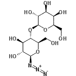 CAS 登录号：69266-16-6， (2S,3R,4S,5R,6R)-2-{[(2R,3S,4R,5R,6R)-6-叠氮基-4,5-二羟基-2-(羟基甲基)四氢-2H-吡喃-3-基]氧基}-6-(羟基甲基)四氢-2H-吡喃-3,4,5-三醇