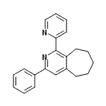 CAS 登录号：692729-82-1， 3-苯基-1-(2-吡啶基)-6,7,8,9-四氢-5H-环庚并[c]吡啶
