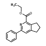 CAS 登录号：692729-86-5， 乙基3-苯基-6,7-二氢-5H-环戊二烯并[c]吡啶-1-羧酸酯