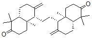 CAS 登录号:6929-24-4, (4aR,4'aR,5S,5'S,8aR,8'aR)-5,5'-(1,2-乙二基)二[八氢-1,1,4a-三甲基-6-亚甲基-2(1H)-萘酮