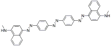 CAS 登录号：69293-81-8， 4,4'-[偶氮二(4,1-亚苯基偶氮)]二[N-甲基-1-萘胺]