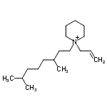 CAS 登录号：69309-47-3， 1-烯丙基-1-(3,7-二甲基辛基)哌啶鎓